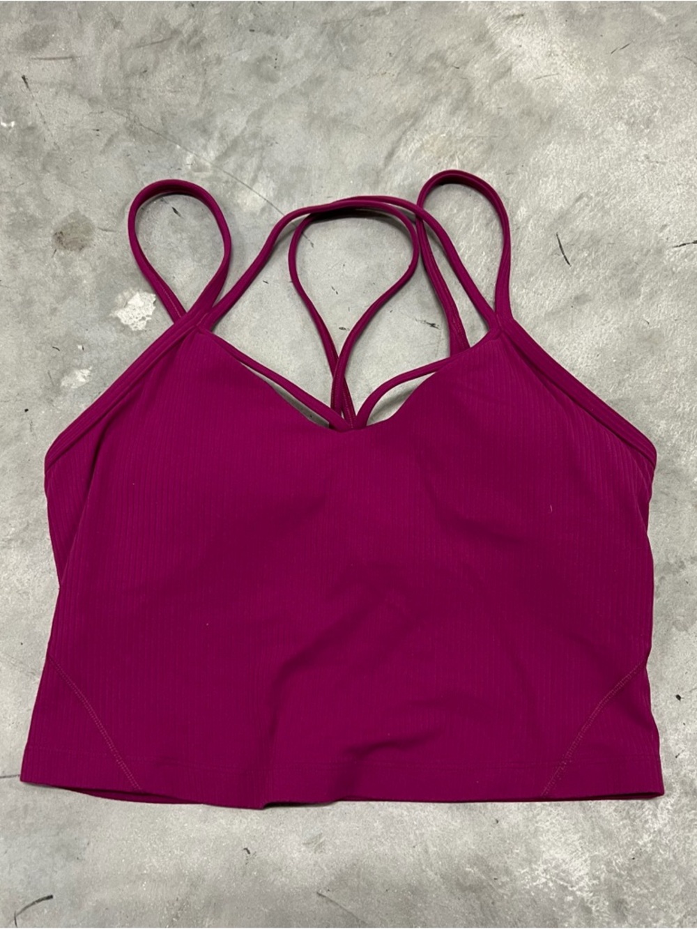 lululemon Align Strappy Ribbed Tank Top Magenta Purple Size : 6